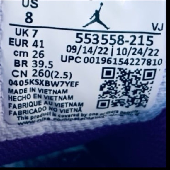 Jordan 1 Low ‘Purple Mocha Sneakers - Picture 8 of 11